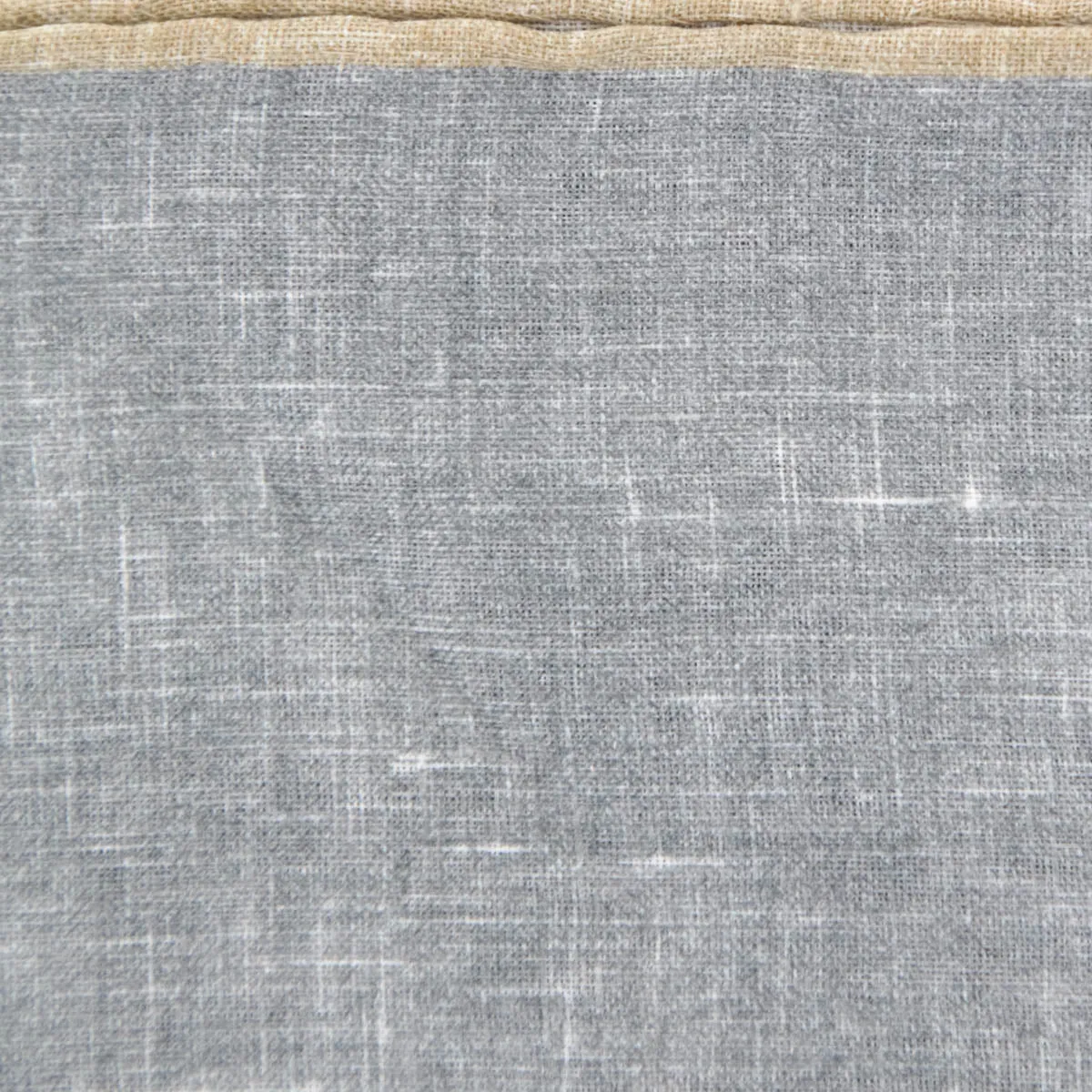 Fiori Di Lusso Gray Linen Pocket Square