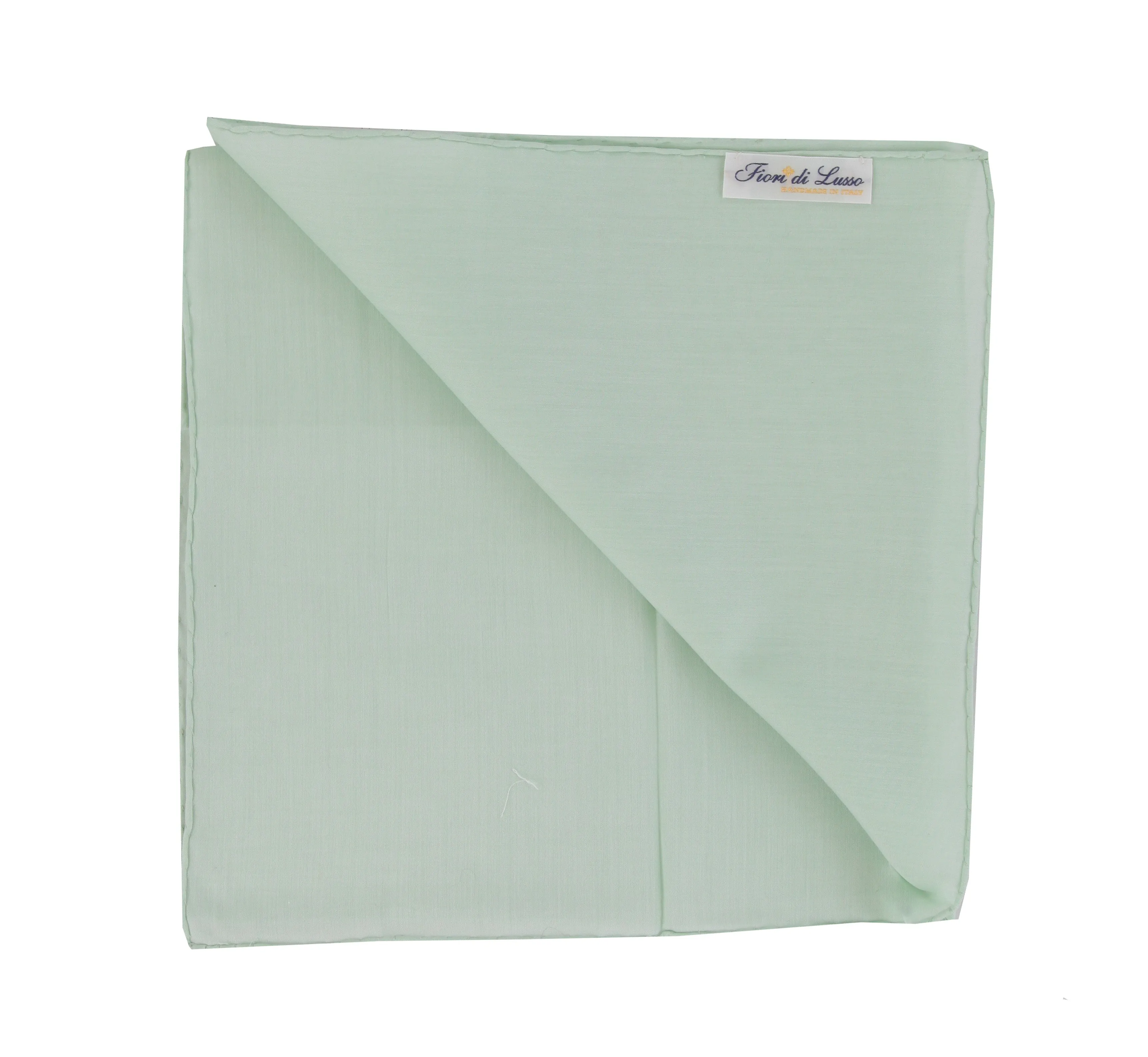 Fiori Di Lusso Green Cotton Pocket Square