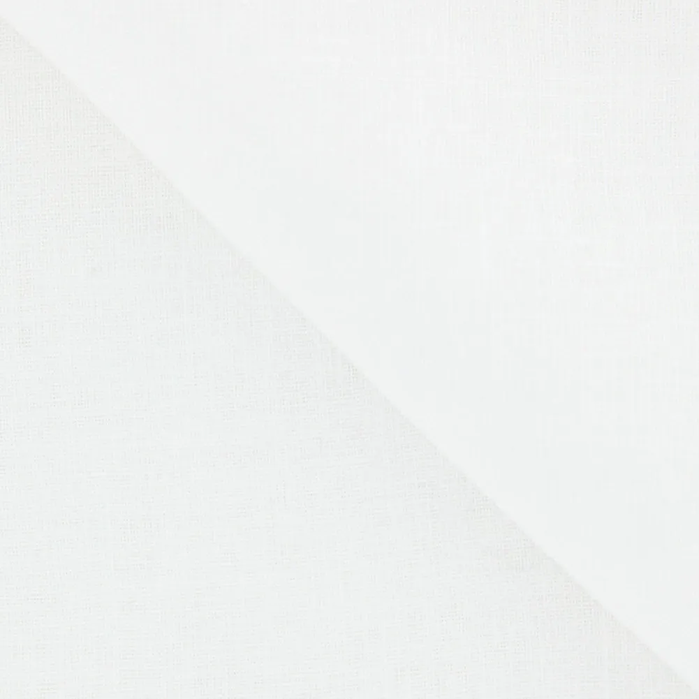 Fiori Di Lusso White Linen Pocket Square