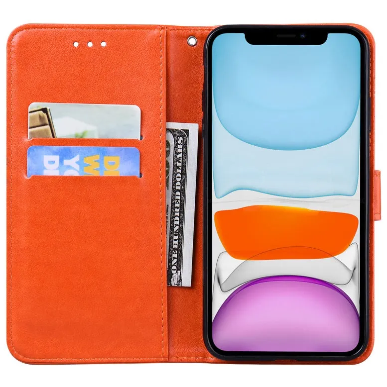 For iPhone12Promax Phone Cover 6.7Inch Mobile Phone Cover with Card Slot Phone Bracket black