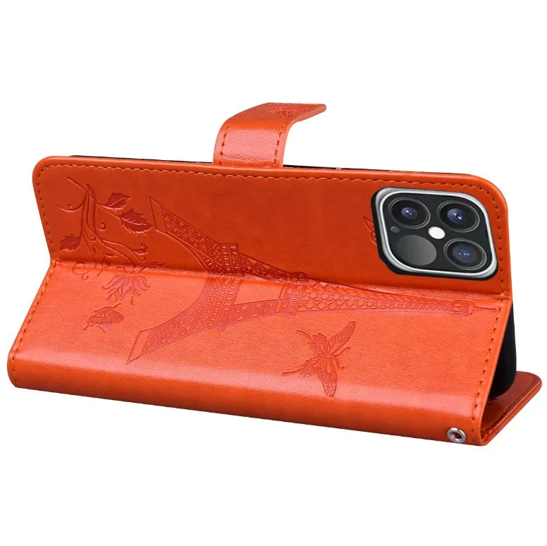 For iPhone12Promax Phone Cover 6.7Inch Mobile Phone Cover with Card Slot Phone Bracket black
