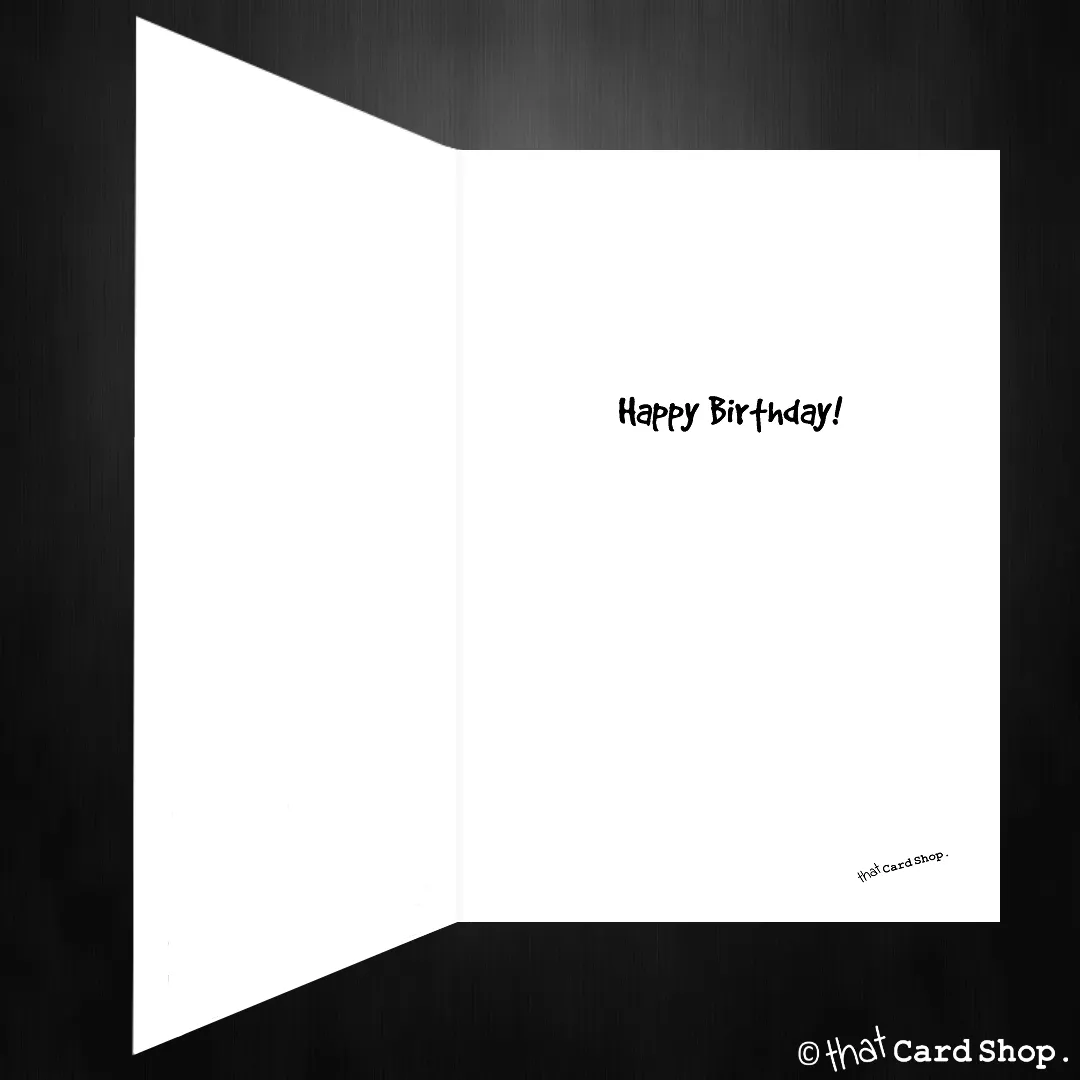 Funny Birthday Card - How do I like my eggs? In a cake!