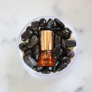 Garnet Perfume Oil Concentrate Mini Rollie with Gemstones by Sage