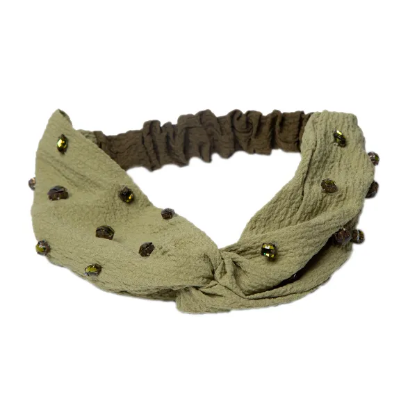 Gemstone Collection Peridot Twist Headwrap