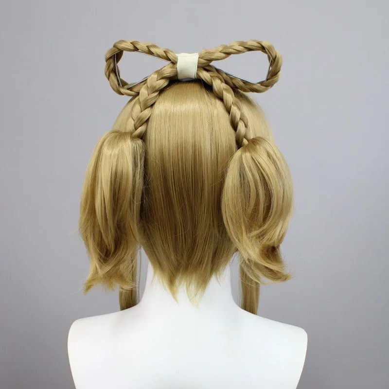 Genshin Impact Yaoyao Cosplay Wig Brown Ponytail Hair