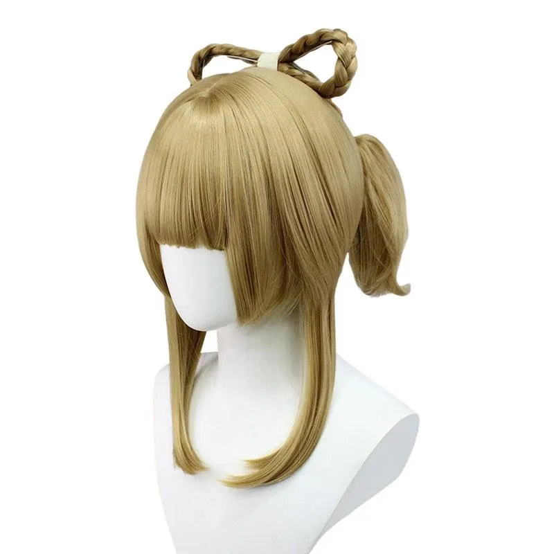 Genshin Impact Yaoyao Cosplay Wig Brown Ponytail Hair
