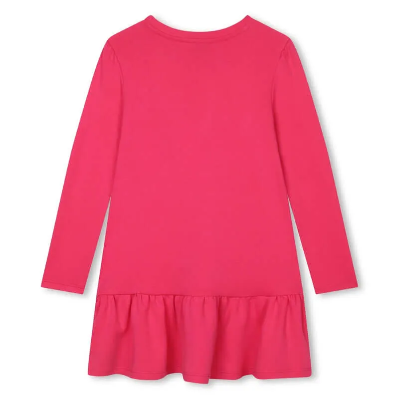 Girls Pink Cheetah Bag Dress