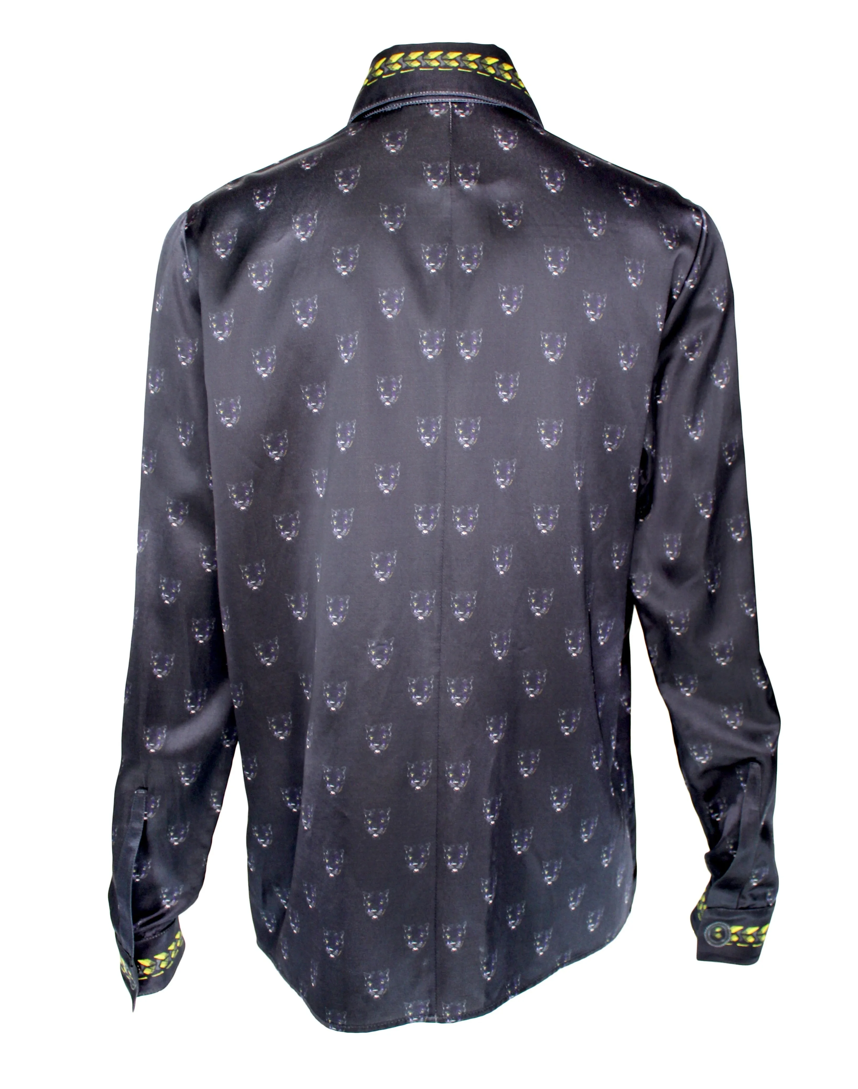 Givenchy Panther & Floral Print Button Down Shirt, AW11, 40 IT / US 4