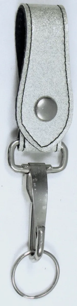 GK07-SI - Glitter Heavy Key Fob - Silver