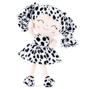 Gloveleya 12-inch Personalized Curly Hair Animal Costume Doll Black and White