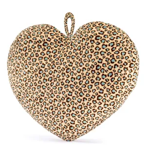 Gloveleya 17-inch Plush Fashion Pillow Toy Leopard Pattern Printed Brown
