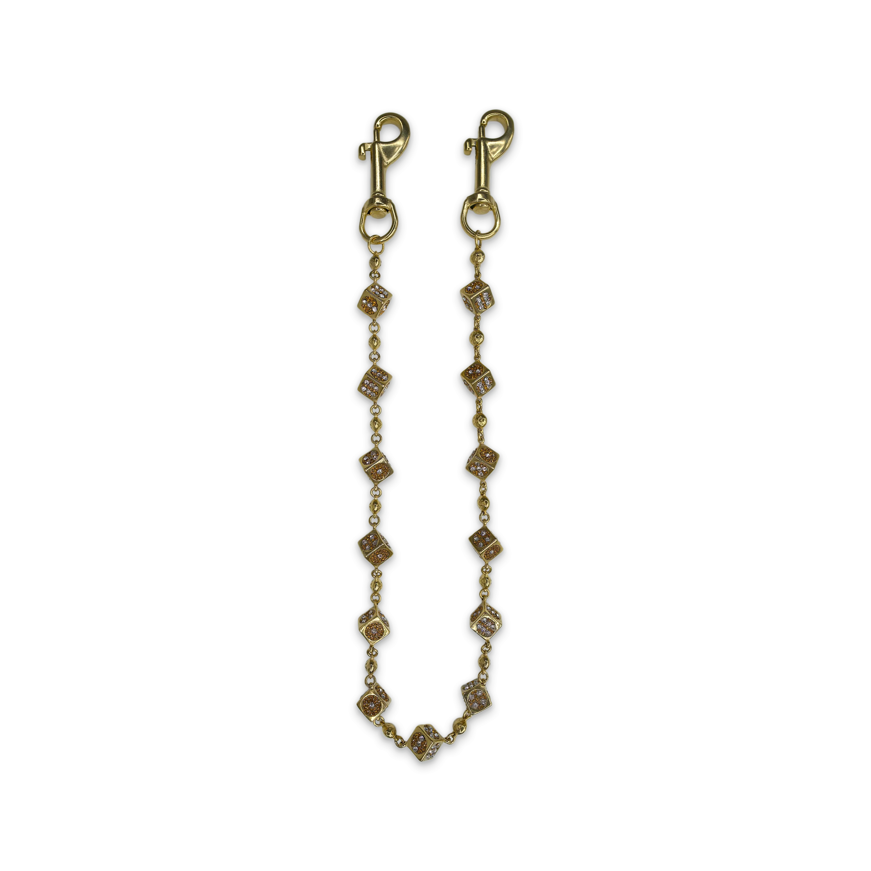 Gold Dice Wallet Chain
