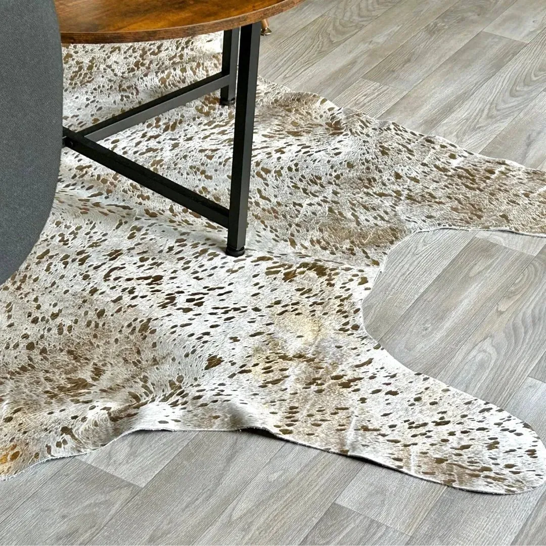 Gold Metallic Cowhide Rug