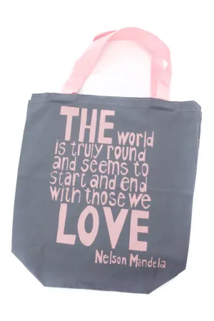 Gray With Those We Love Mandela Tote Bag