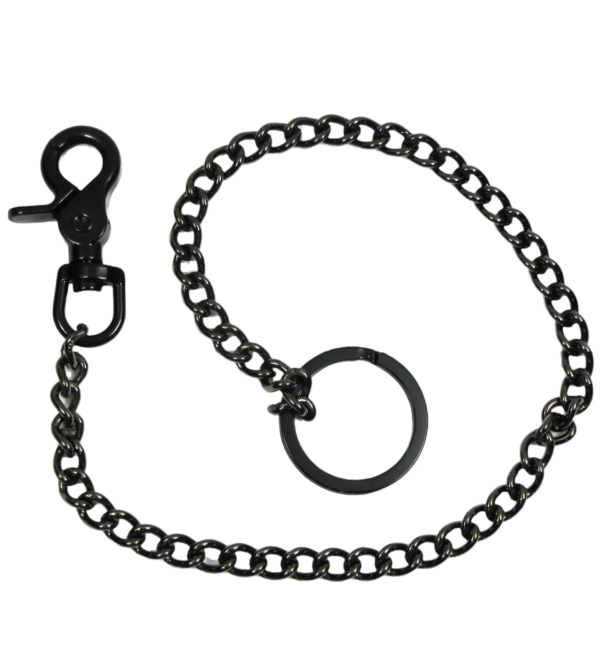 GUC12 12" Gun Metal Chain w/Claw Hook