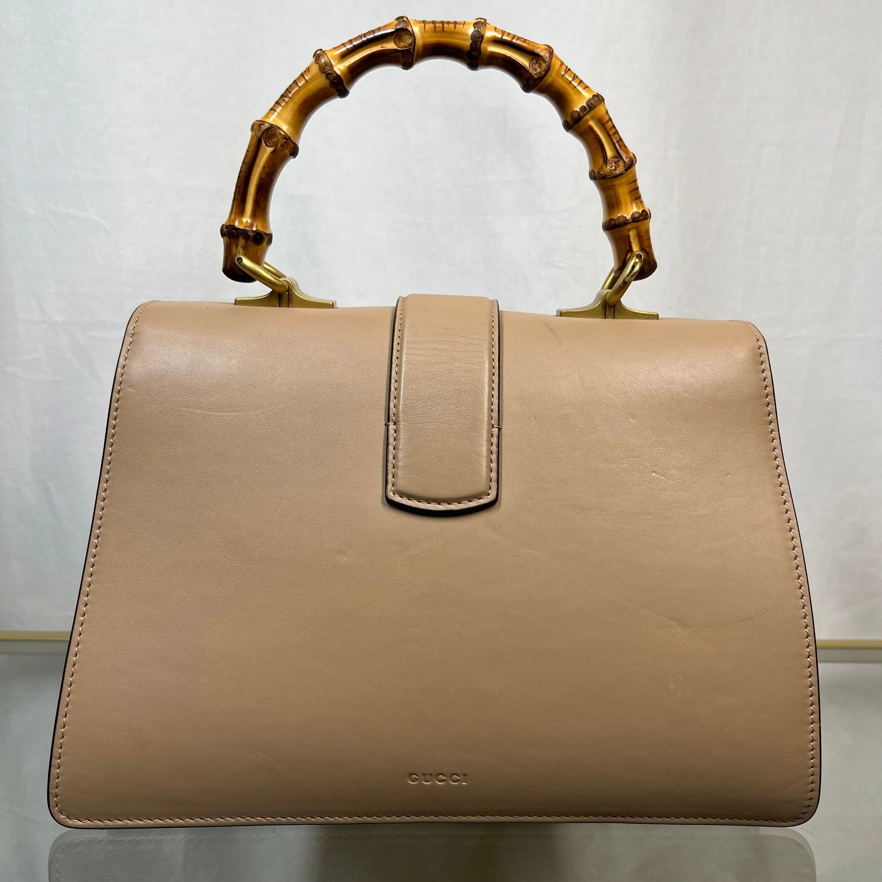 GUCCI Dionysus Bamboo Green Red & Beige Top Handle