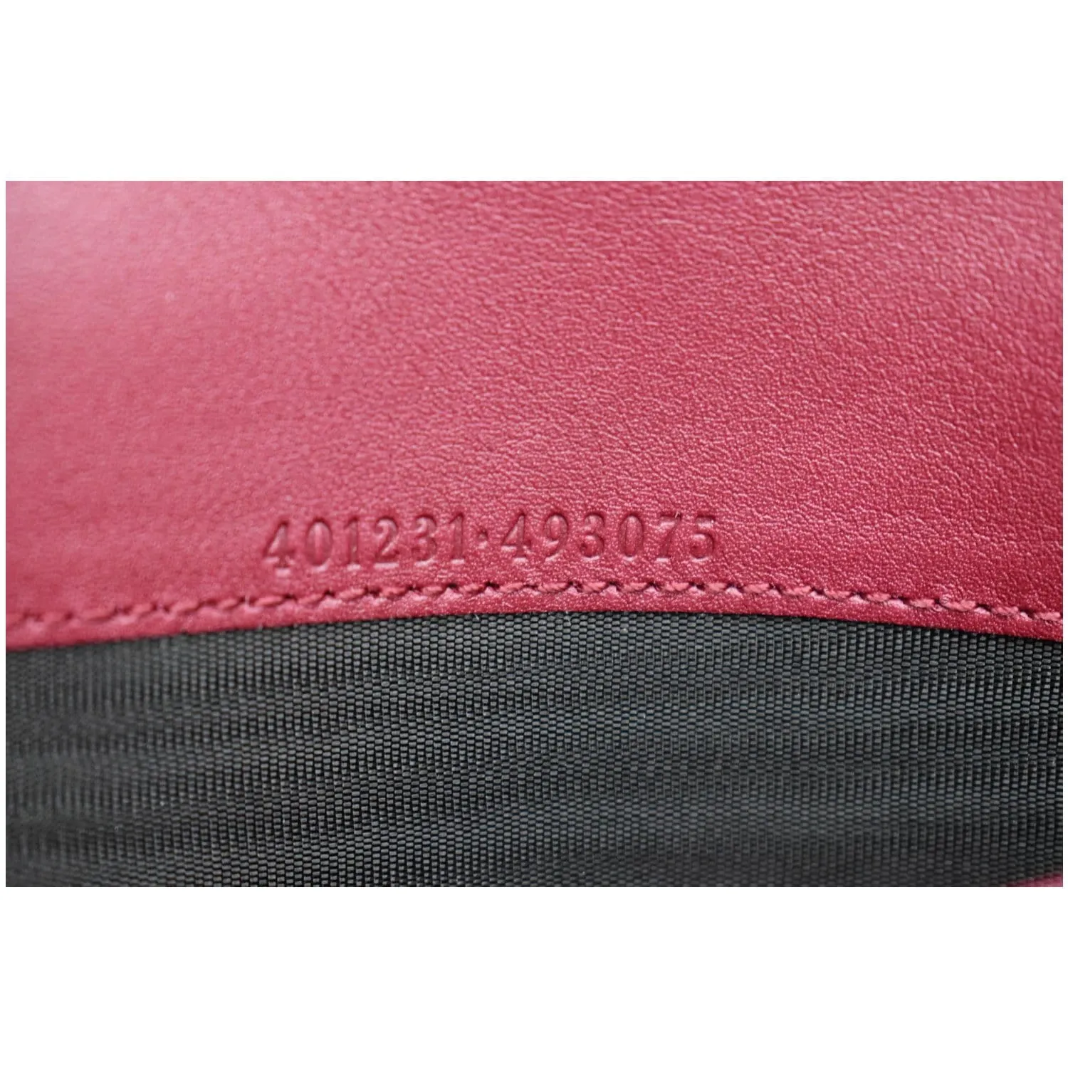 GUCCI Dionysus Mini Velvet GG Monogram Chain Wallet Red 401231