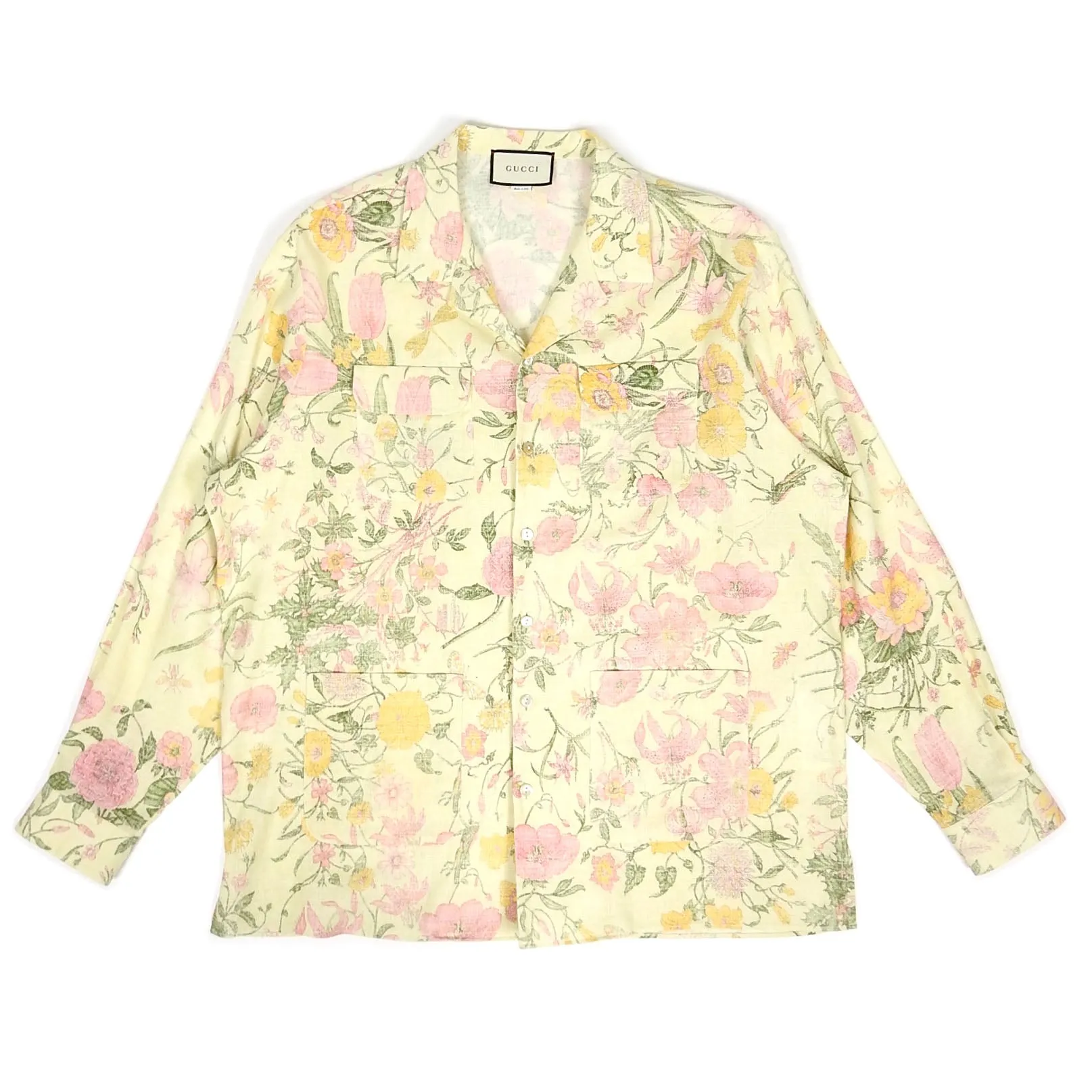 Gucci Oversized Floral Button Up Shirt Size 48