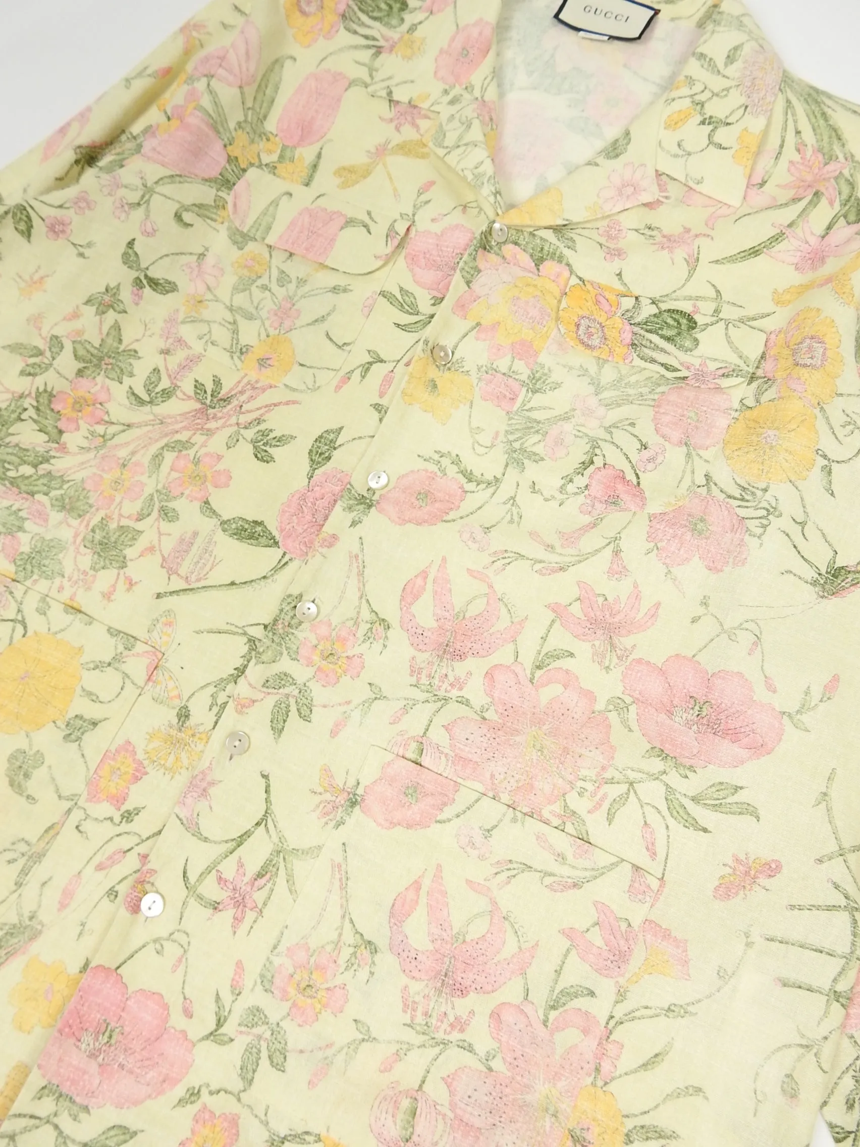 Gucci Oversized Floral Button Up Shirt Size 48