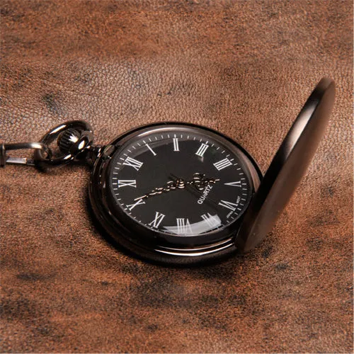 Gunmetal Pocket Watch