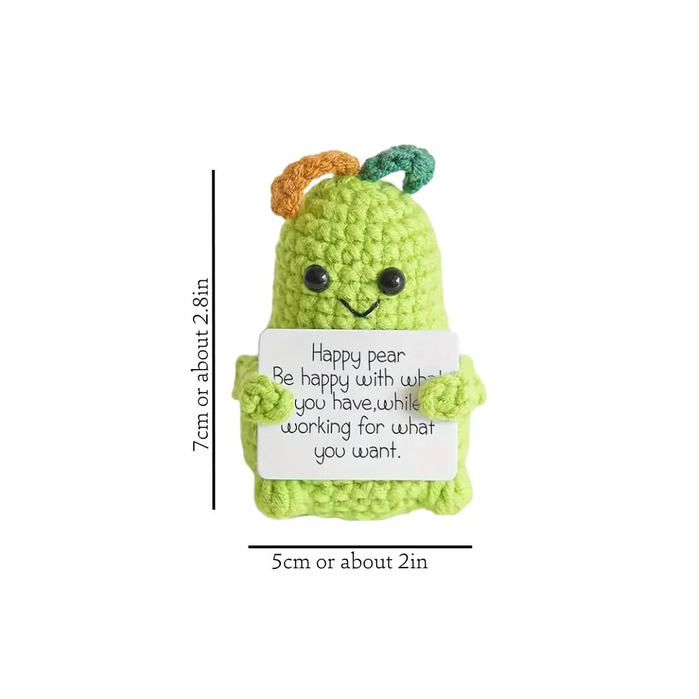Hand-Knitted Motivational Toy