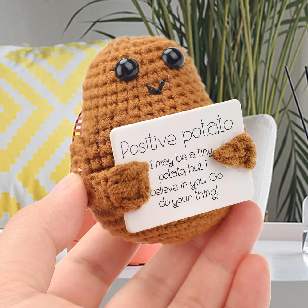 Hand-Knitted Motivational Toy