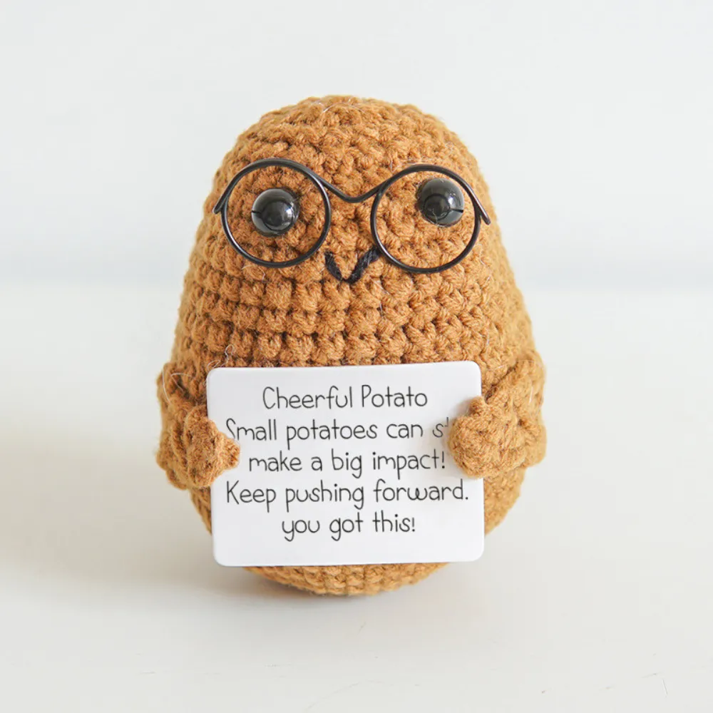 Hand-Knitted Motivational Toy