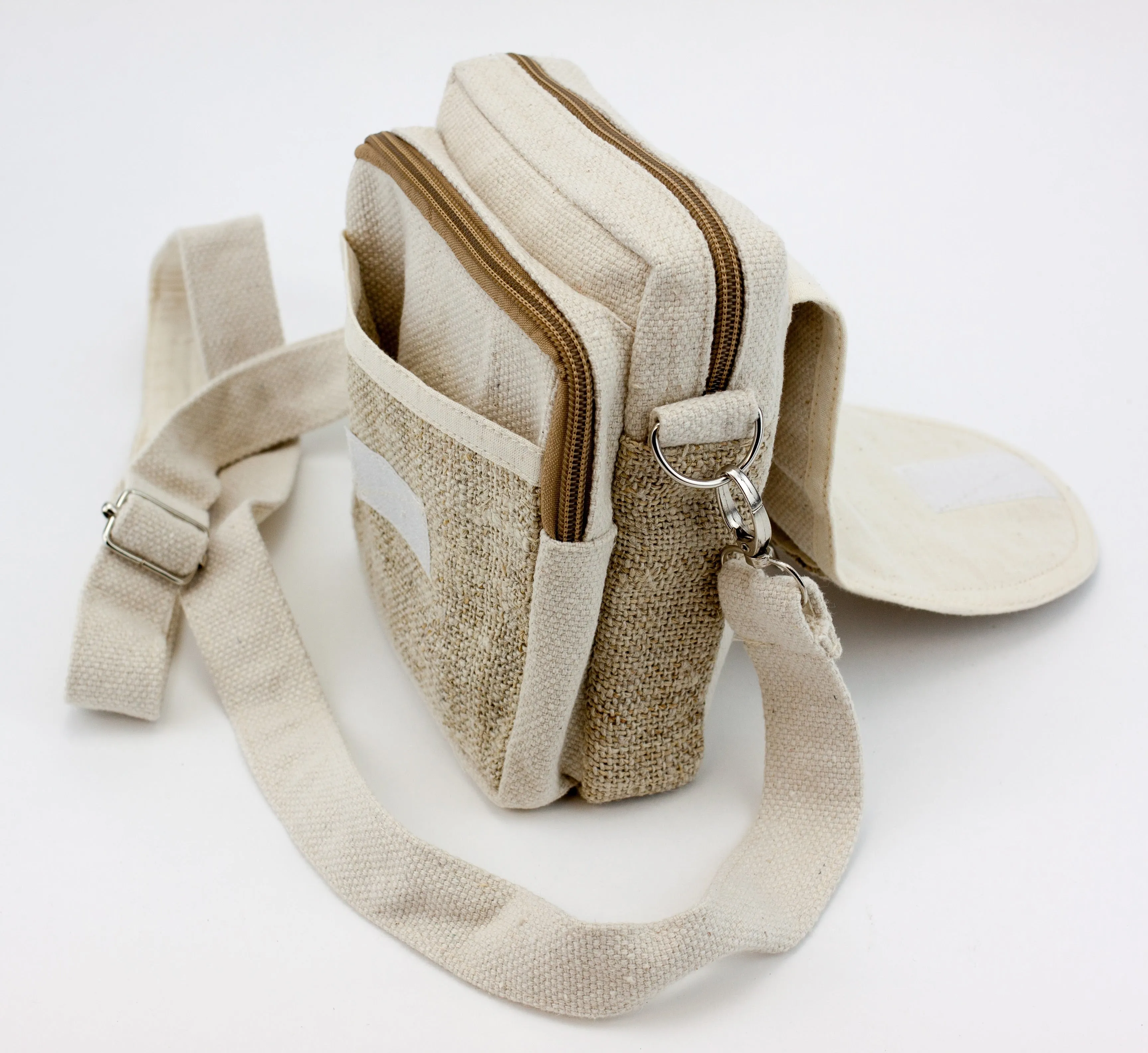 Handmade Hemp/Cotton Mix Cross Carry Bag - HMPHBCC2
