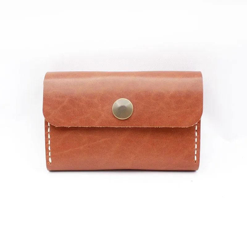 HANDMADE LEATHER CUTE Accordion Women Card Change Holder Pouch PERSONALIZED MONOGRAMMED GIFT CUSTOM Coin Wallet Holder