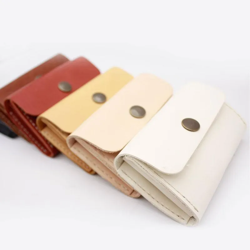 HANDMADE LEATHER CUTE Accordion Women Card Change Holder Pouch PERSONALIZED MONOGRAMMED GIFT CUSTOM Coin Wallet Holder