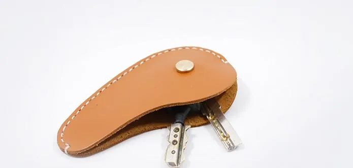 Handmade Leather Cute Keyring Key Holder Women Personalized Monogrammed Gift Custom Wallet Women Keyring Key Holder