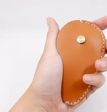 Handmade Leather Cute Keyring Key Holder Women Personalized Monogrammed Gift Custom Wallet Women Keyring Key Holder