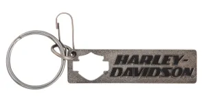 Harley-Davidson® Metal Silhouette Knock Out Keychain,  4520