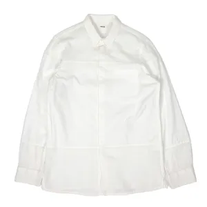 Helmut Lang White Panelled Shirt Size Large