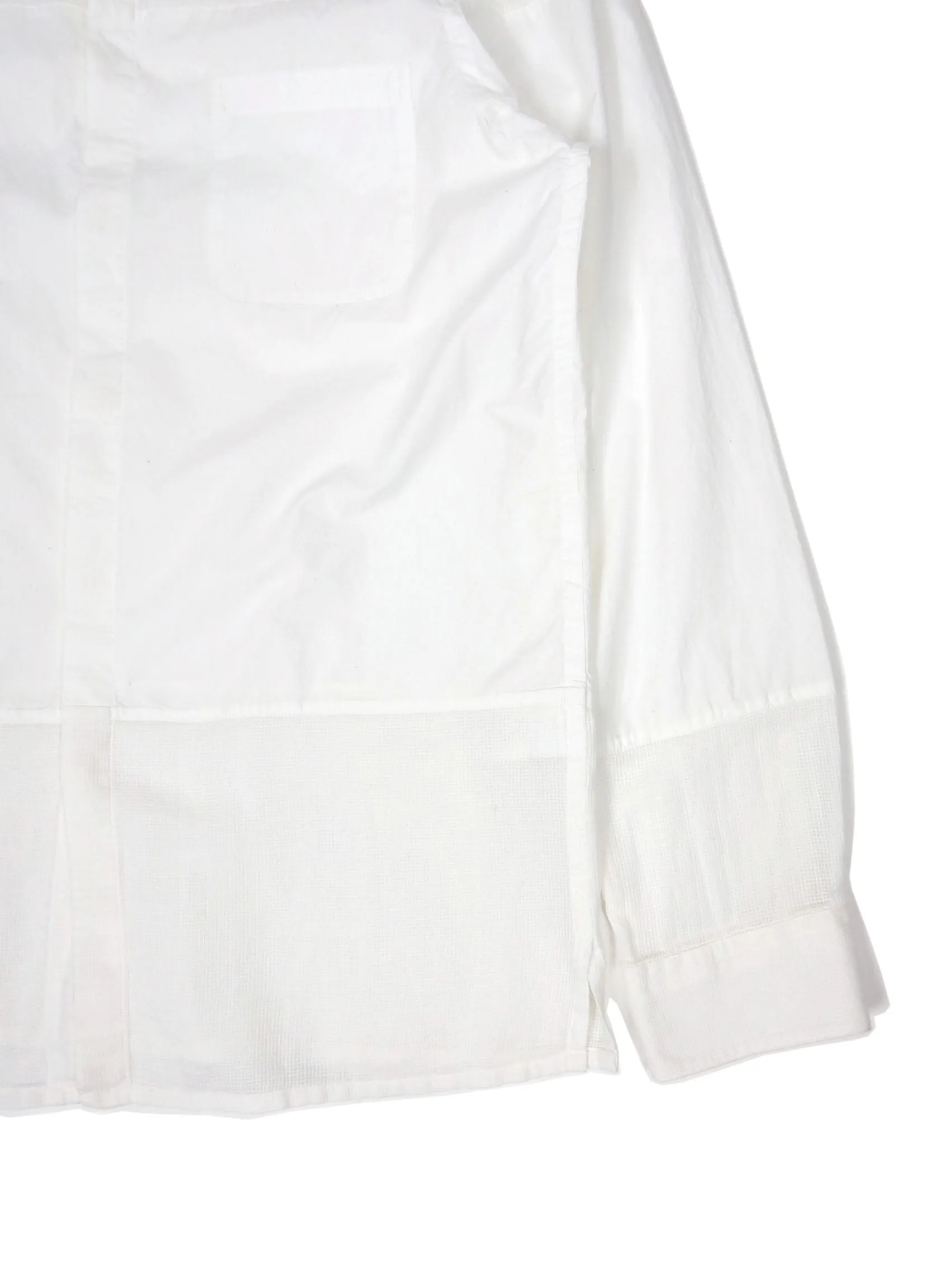 Helmut Lang White Panelled Shirt Size Large