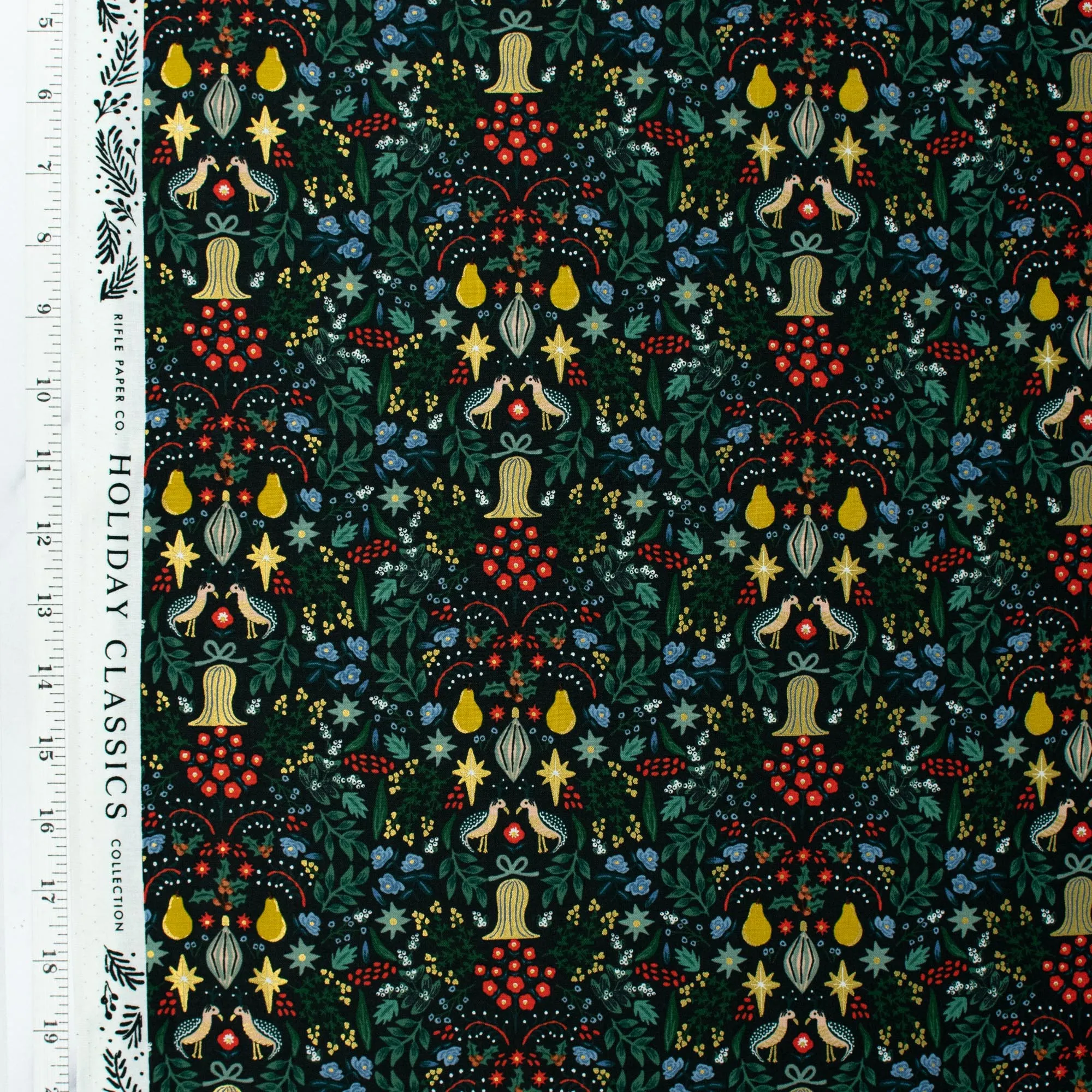 Holiday Classics by Rifle Paper Co. - Partridge - Evergreen Metallic