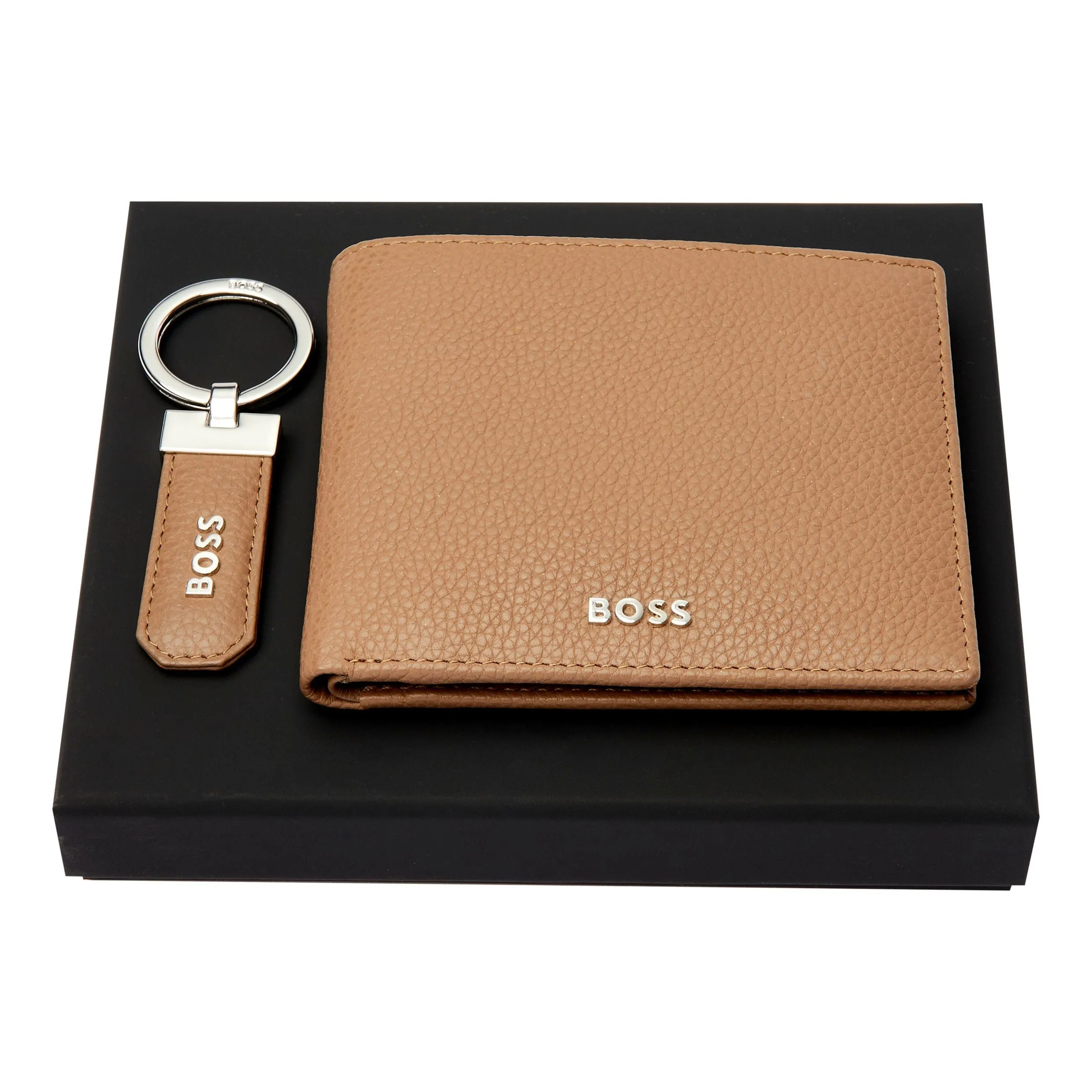 HUGO BOSS HPKW416X - Set Classic Grained Camel (key ring & wallet)