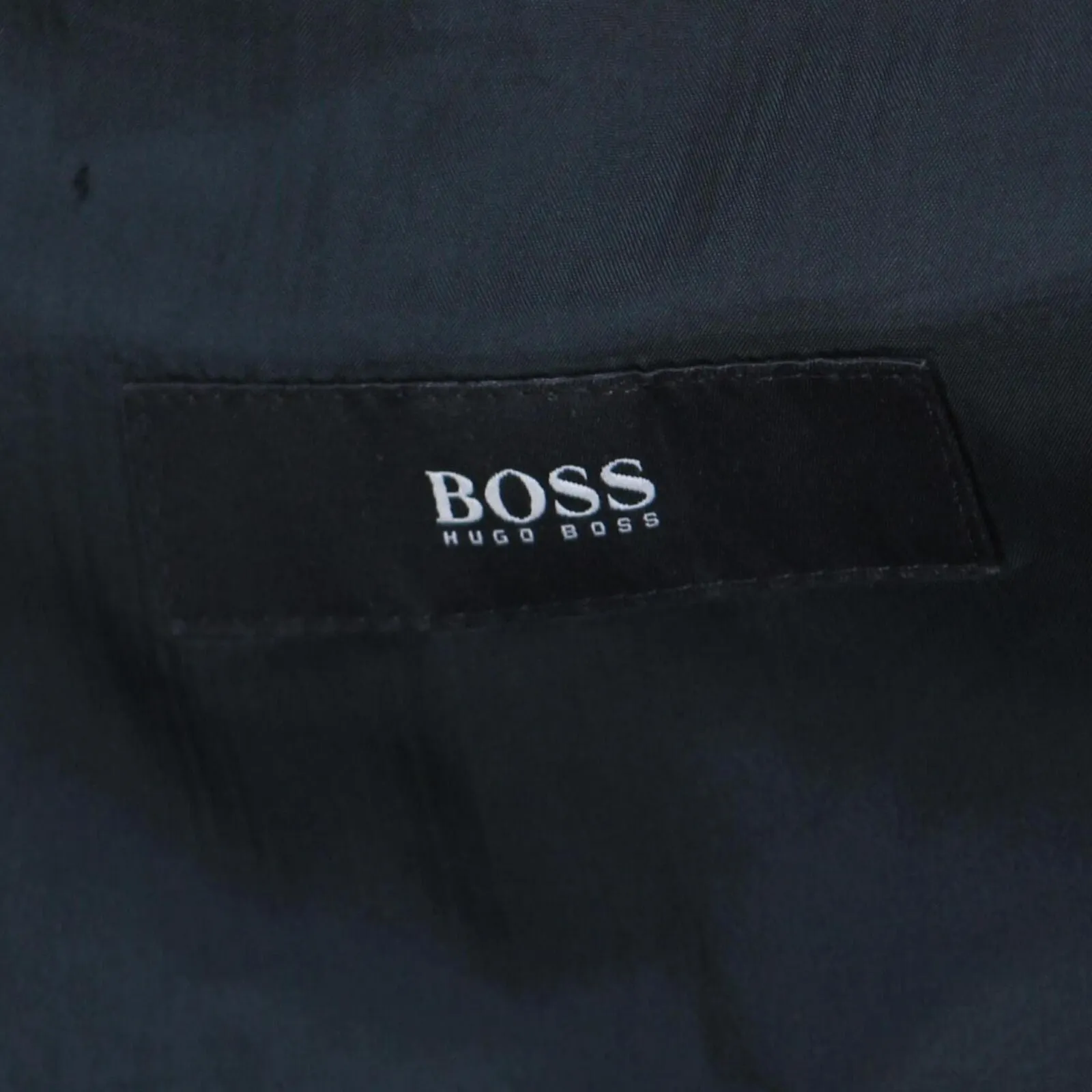 Hugo Boss Mens Vintage Wool 3-Button Suit Jacket Coat 166f4bb01a47c2 Black 40R