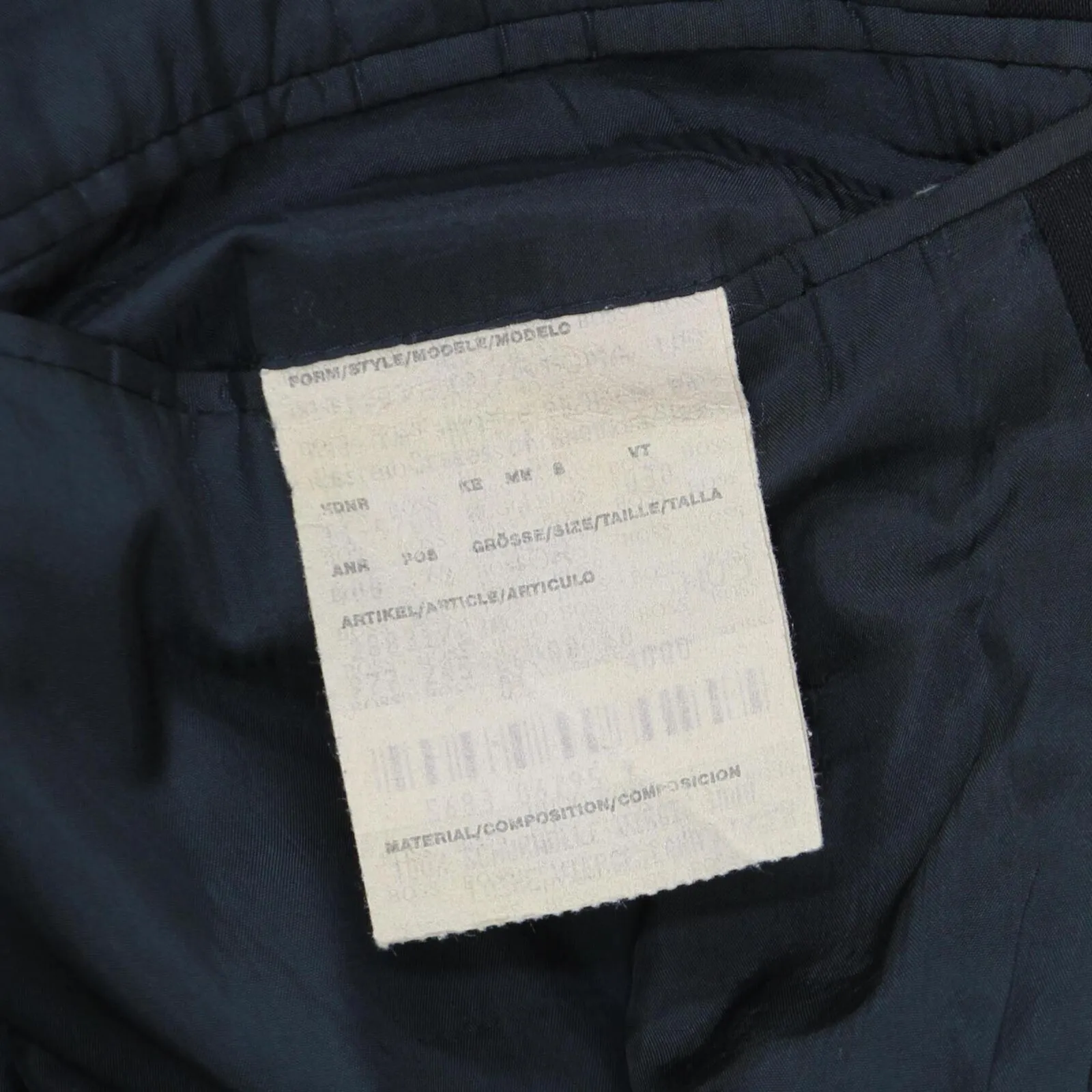 Hugo Boss Mens Vintage Wool 3-Button Suit Jacket Coat 166f4bb01a47c2 Black 40R