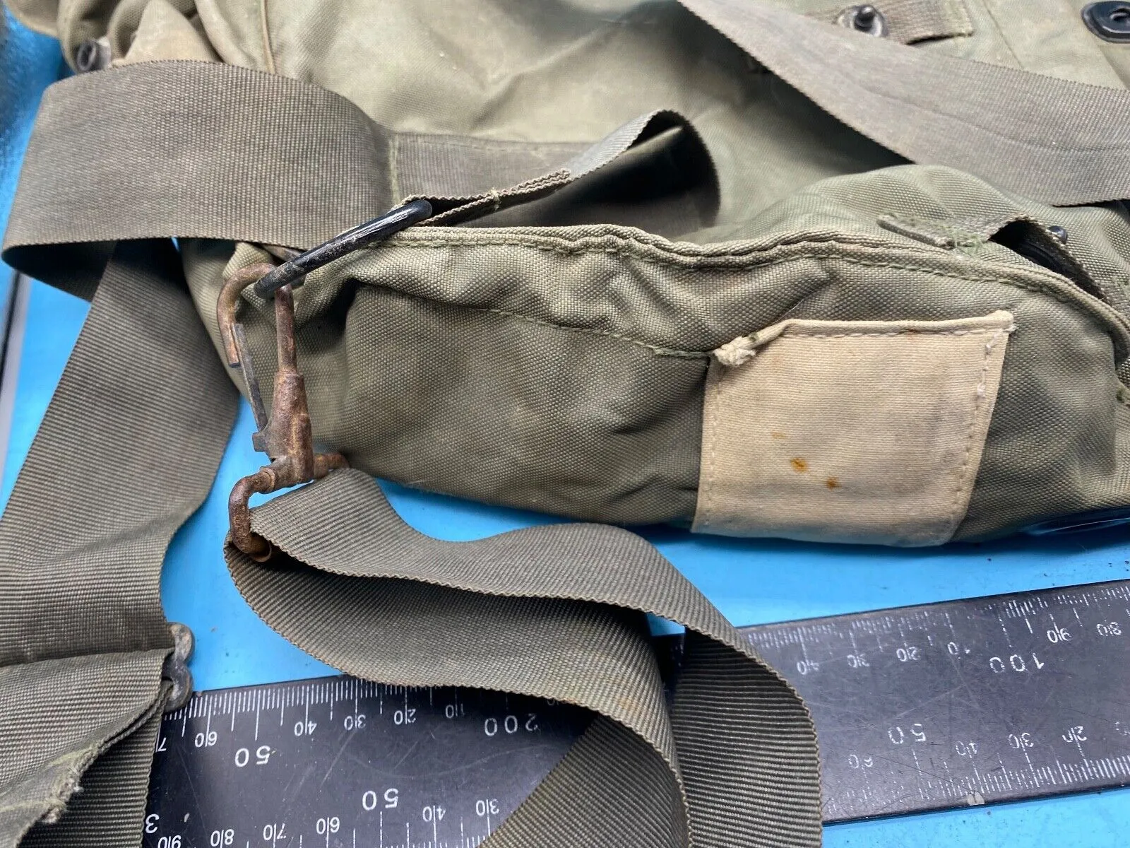 Interesting Iraqi Style Empty Gas Mask Bag with Shoulder Strap