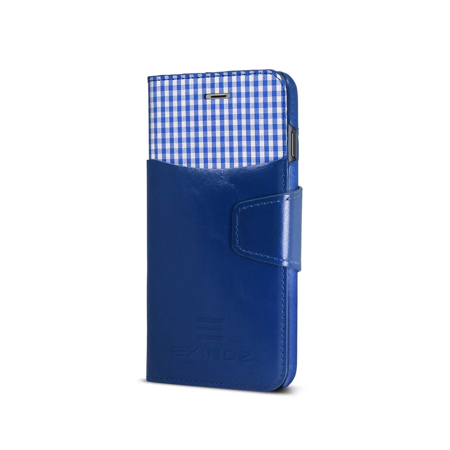 iPhone 6 / iPhone 6S Leather Wallet Case [BLUE]