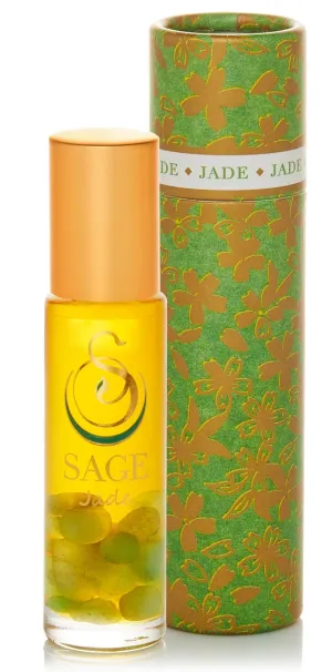 Jade 1/4 oz Gemstone Perfume Oil Concentrate Roll-On by Sage