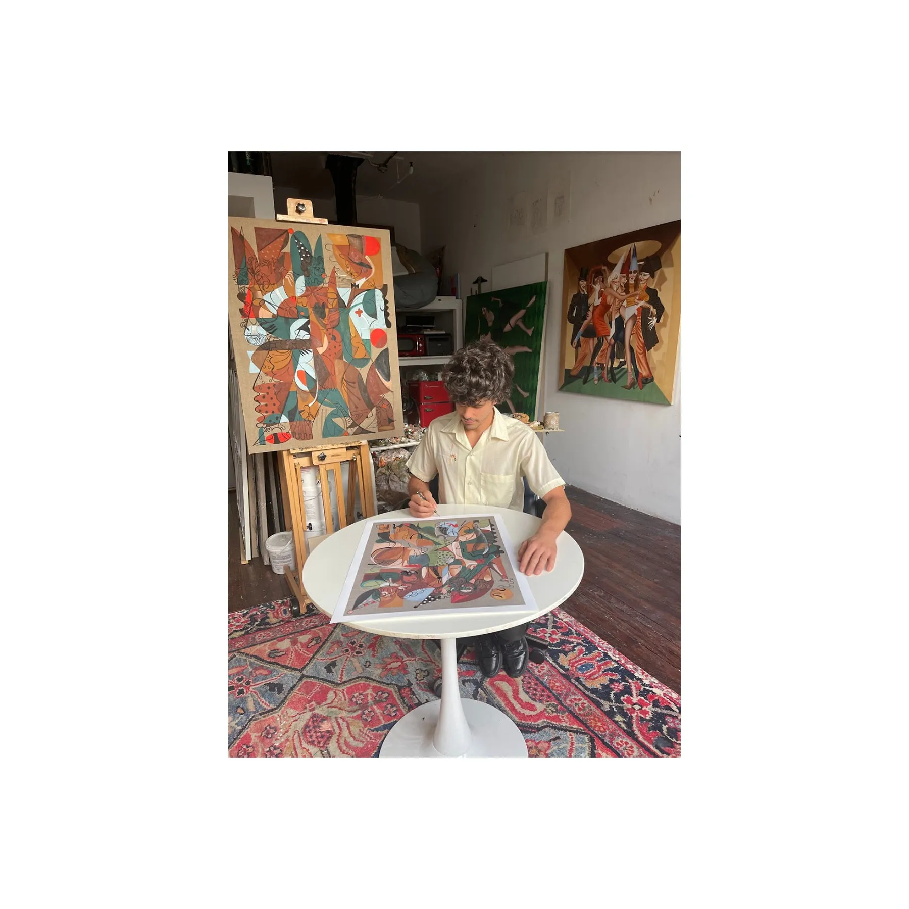 Jean-Pierre Villafañe, Sombras, 2022; Hand-Embellished, Signed, and Numbered Limited Edition Print