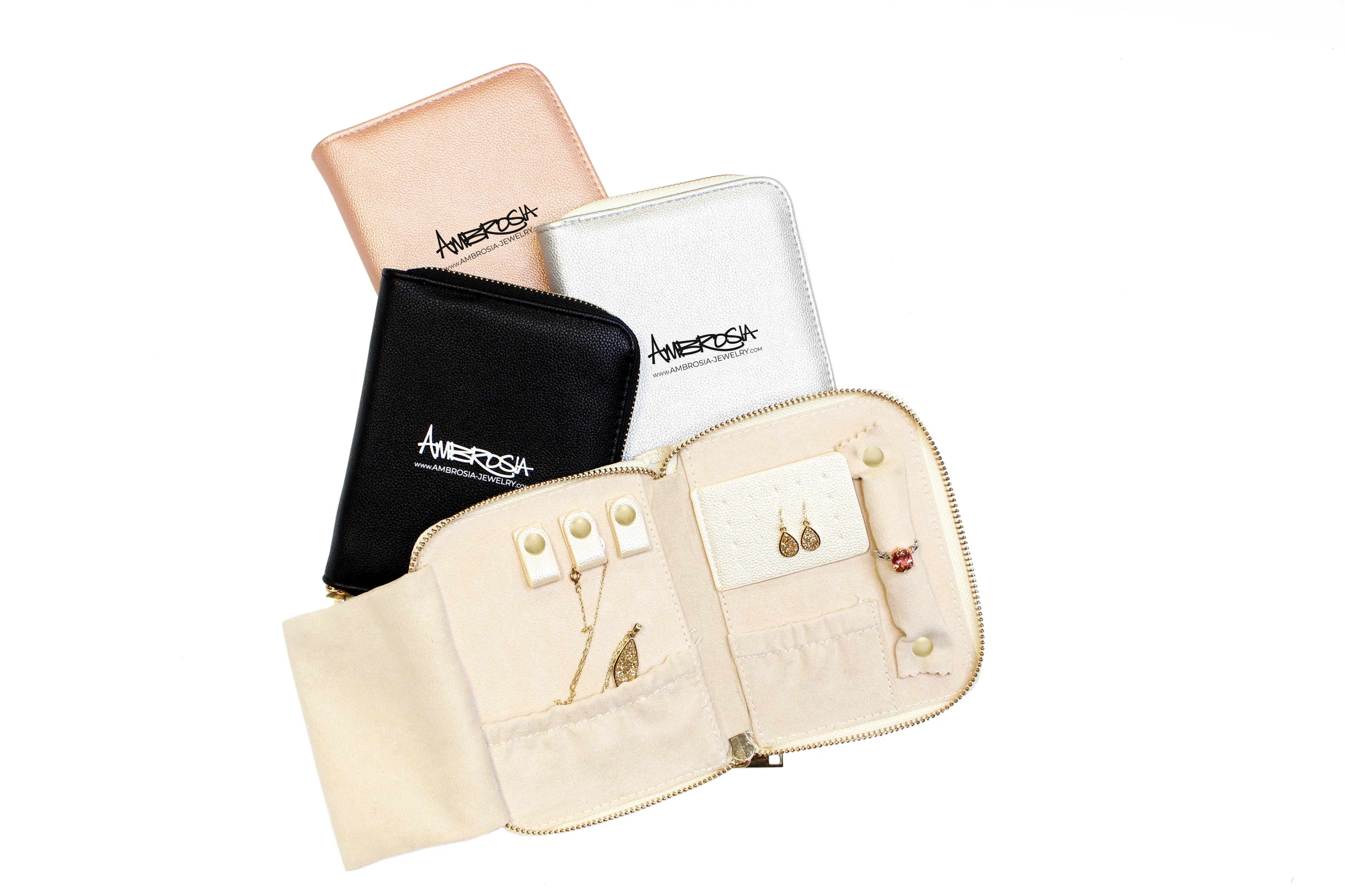 Jewelry Travel Folder Rose Gold