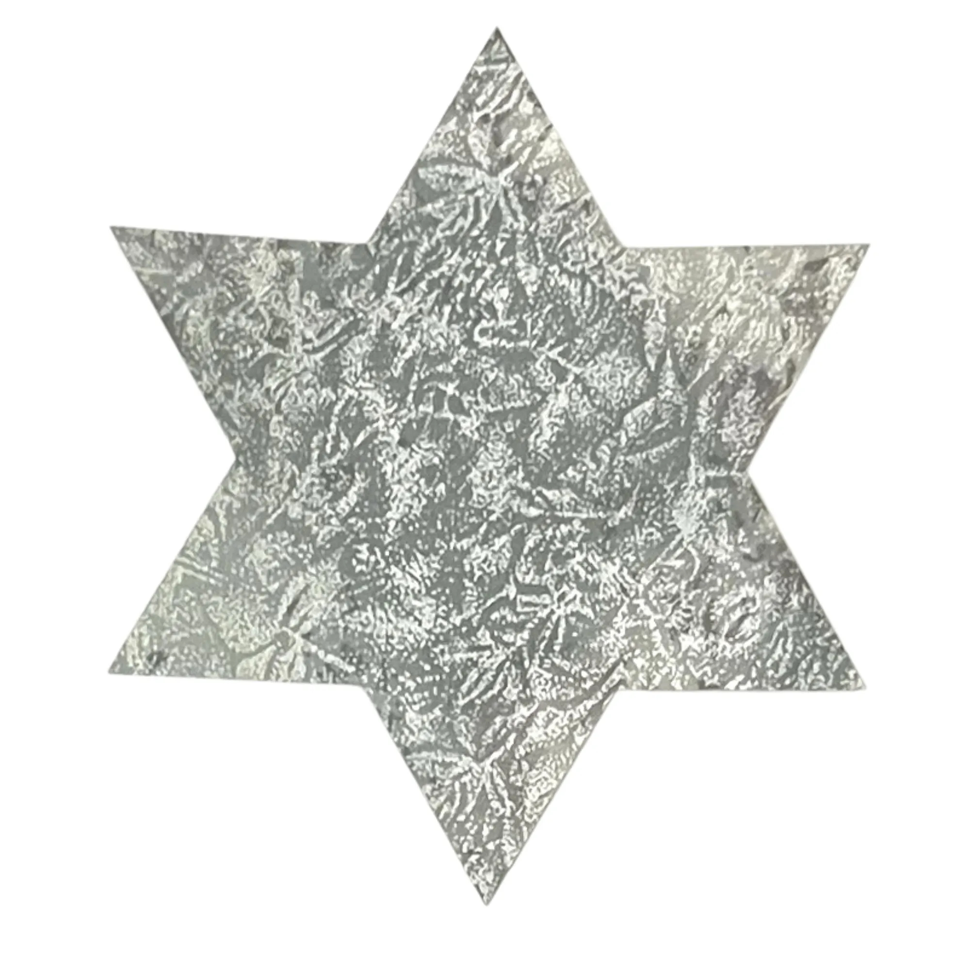 Jewish Fused Applique - Star of David - Silver