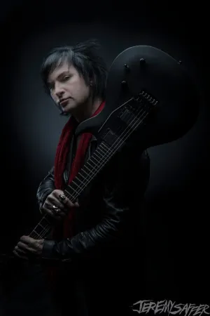 Jinxx - Guitar- signed limited edition 8x12 metallic print