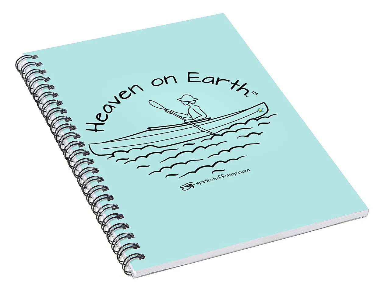 Kayaker Heaven On Earth - Spiral Notebook