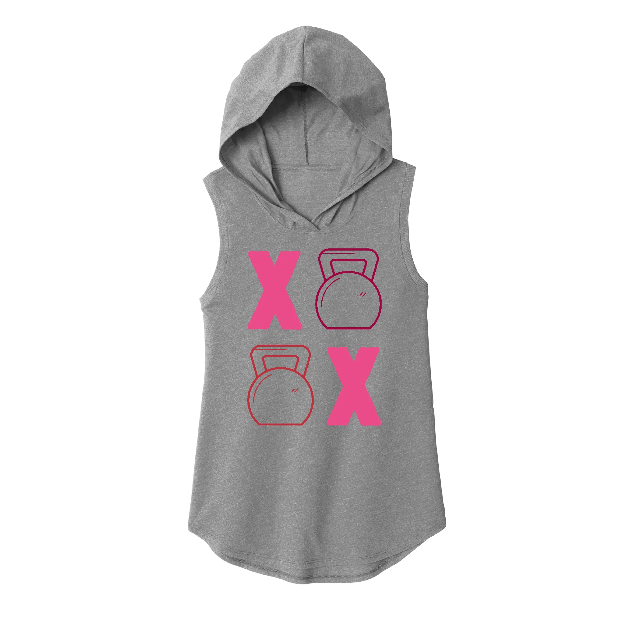 Kettlebell Kisses Sleeveless Hoodie