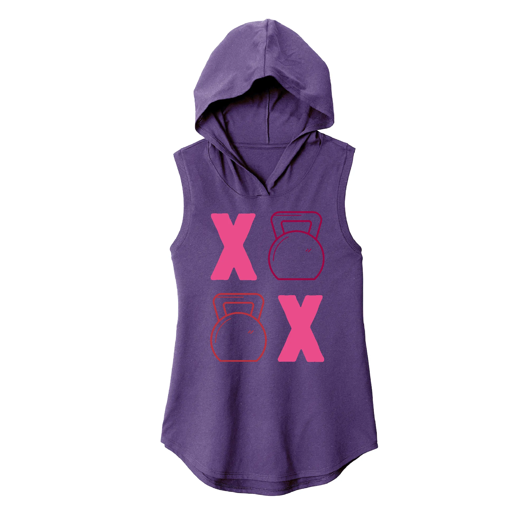 Kettlebell Kisses Sleeveless Hoodie