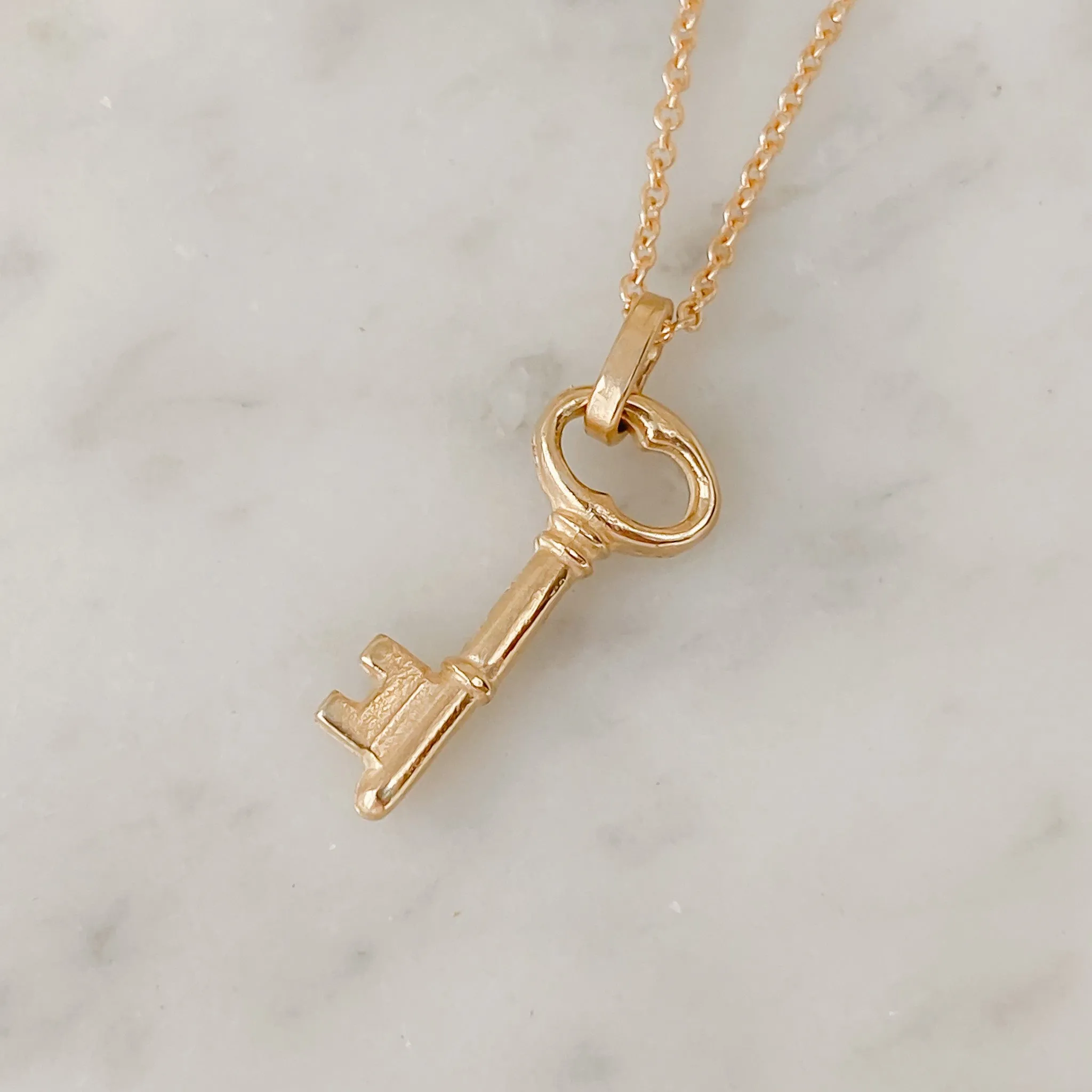 Keyed In Pendant | Recycled 14k Gold